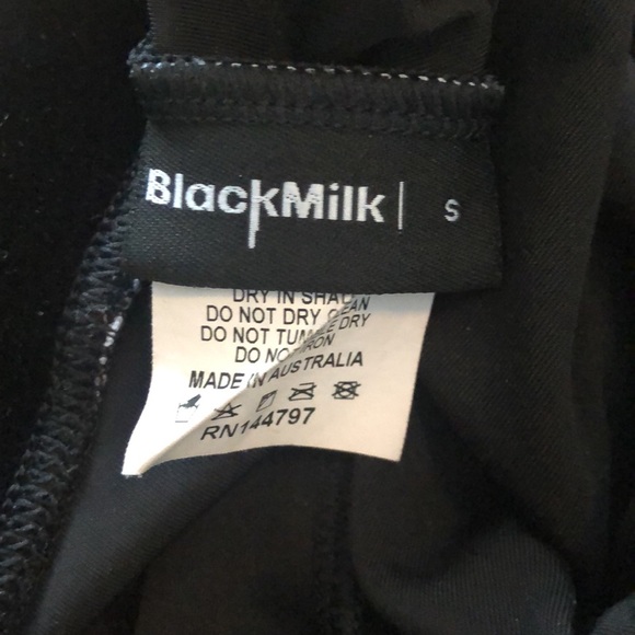 Blackmilk black velvet high waist leggings - Picture 3 of 6